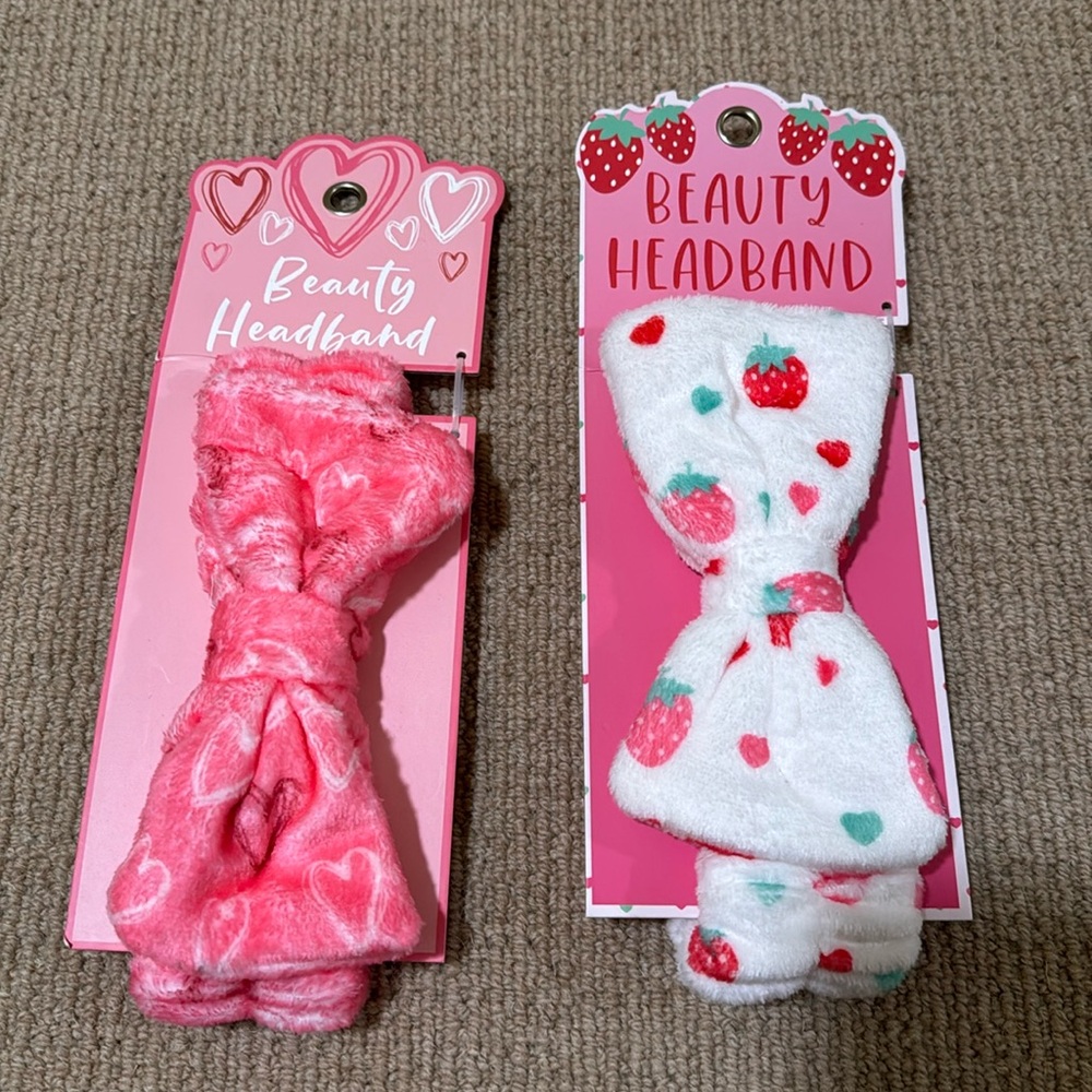 Two beauty headbands